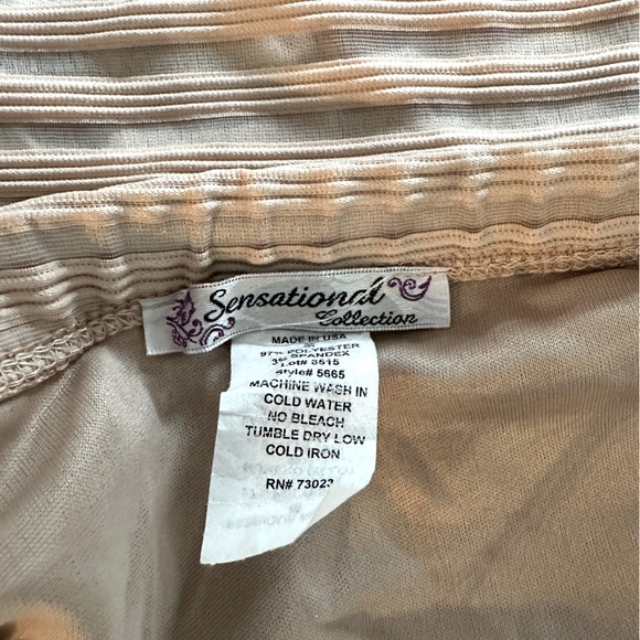 Textured Mesh Nude Skirt - M - Picture 5 of 5